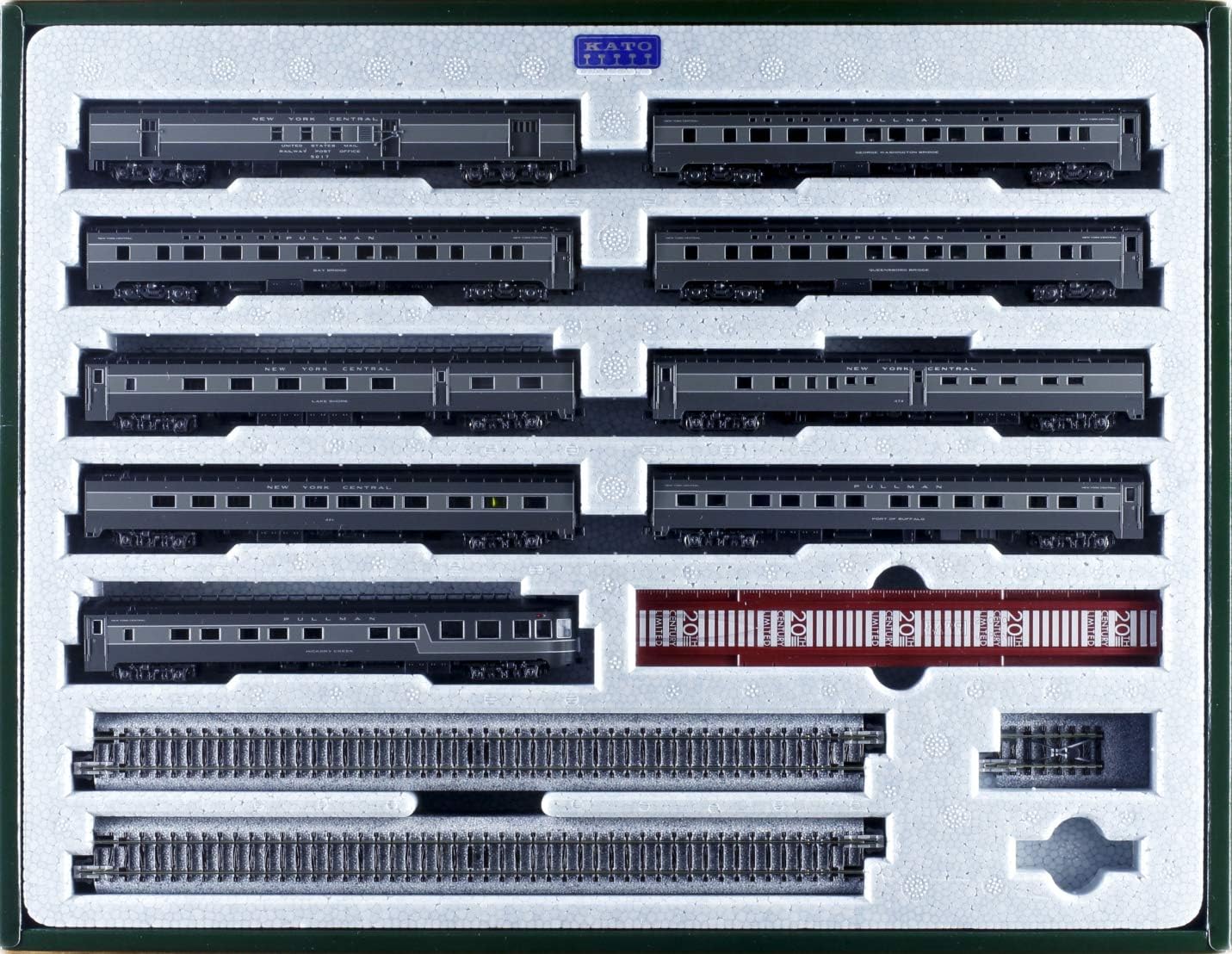 Kato USA N Scale New York Central 20th Century Limited 9-Car Set