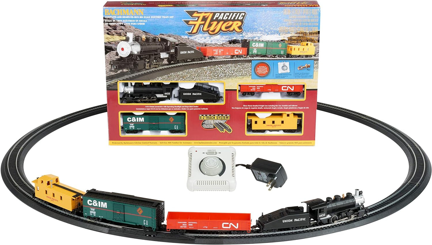 Bachmann Trains Pacific Flyer HO Scale Electric Train Set - Ready to Run