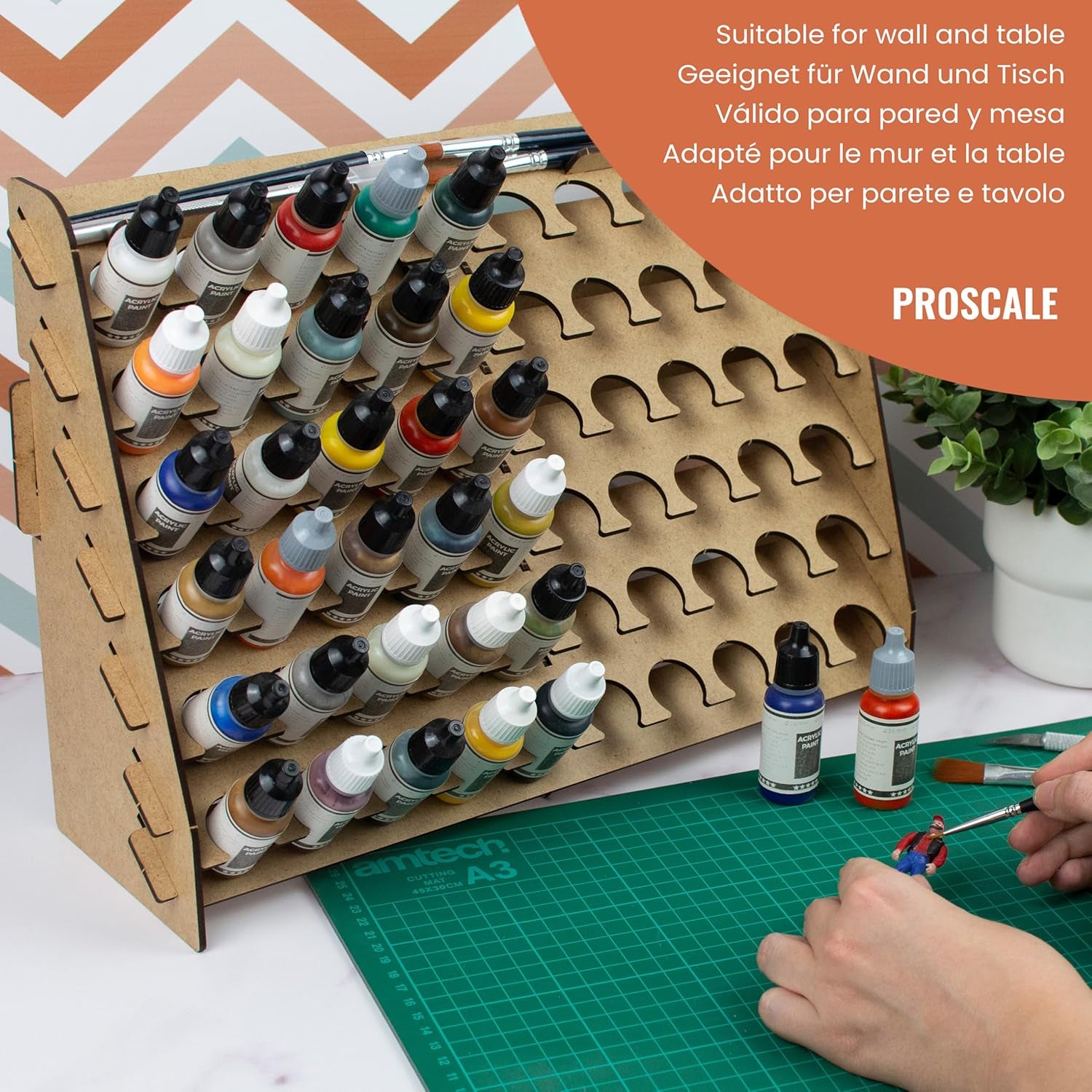 Premium Model Paint Storage Rack - Ideal for Vallejo, Tamiya, and Army Craft Supplies