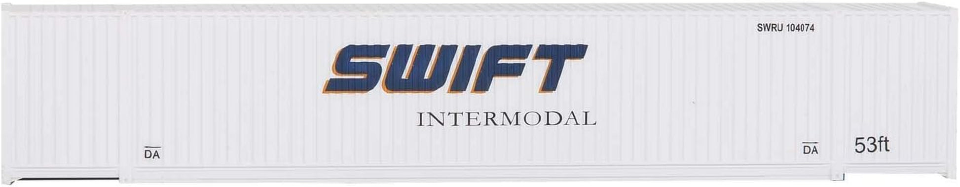 Walthers HO Scale 53' Swift Livery Corrugated-Side Container - Ideal Addition for Your Model Railroad!