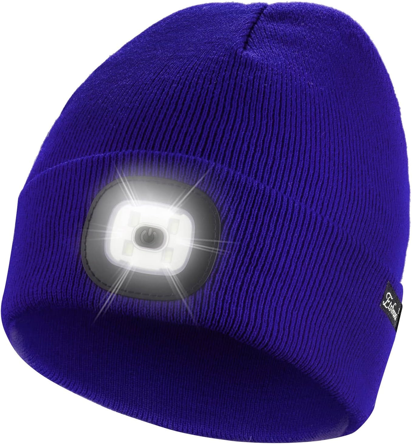 Etsfmoa Unisex USB Rechargeable Beanie with Light - Ideal Gift for Men, Dads, and Fathers