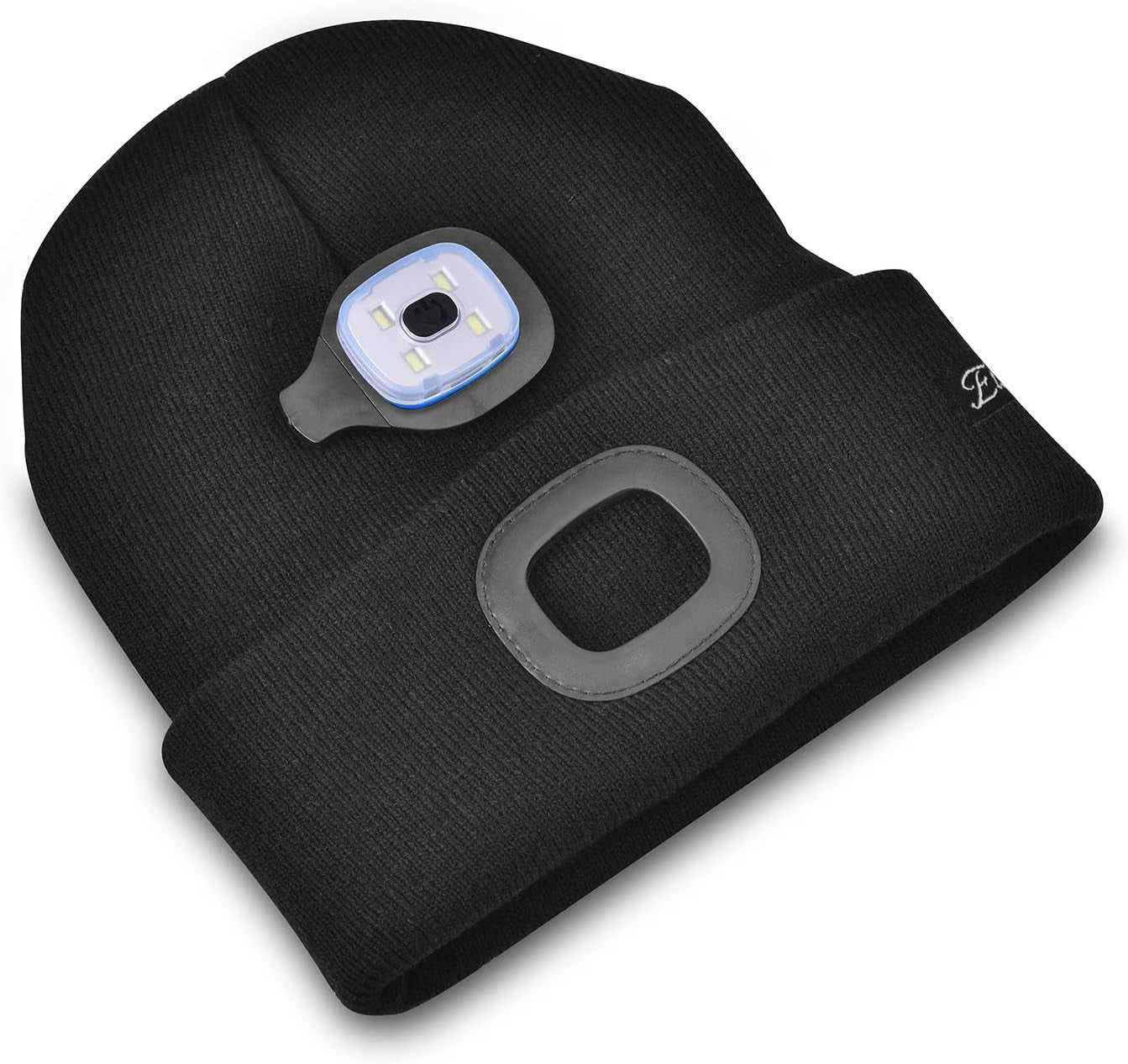Etsfmoa Unisex USB Rechargeable Beanie with Light - Ideal Gift for Men, Dads, and Fathers