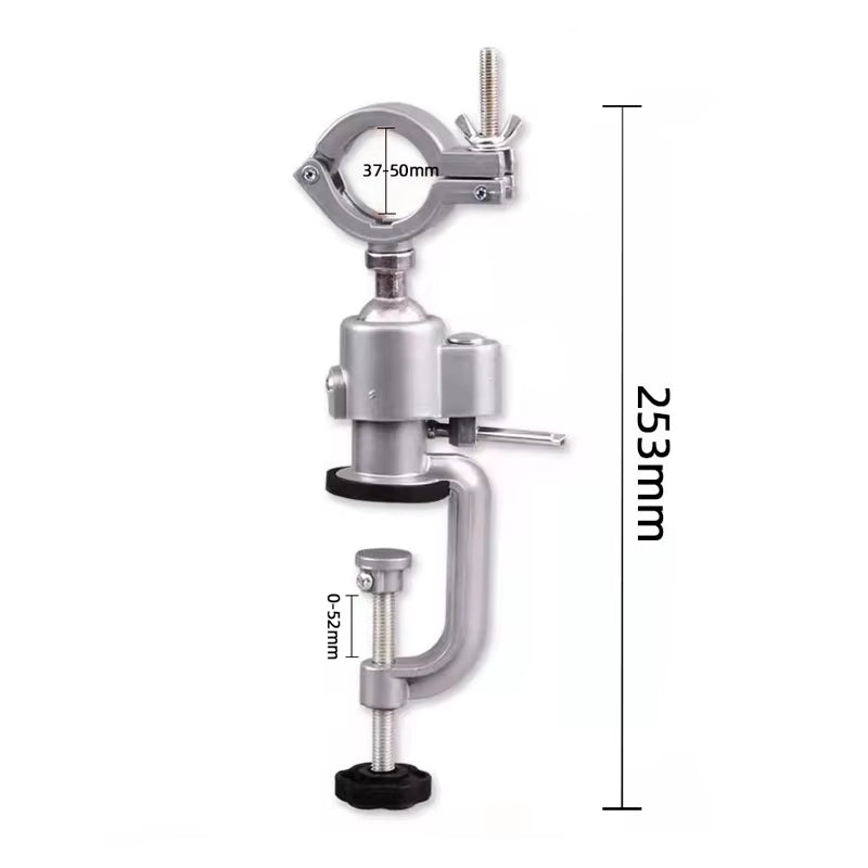 Multifunctional 360° Swivel Vise for Woodworking - Premium Aluminium Alloy Drill Stand Holder