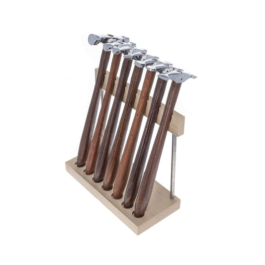 Artisan 7-Piece Double-Ended Jewelers Hammer Set with Elegant Display Stand