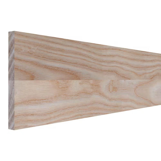 Premium Unfinished Natural Ash Wood Board - Perfect for DIY Projects, 0.75" D x 7.25" W x 72" L