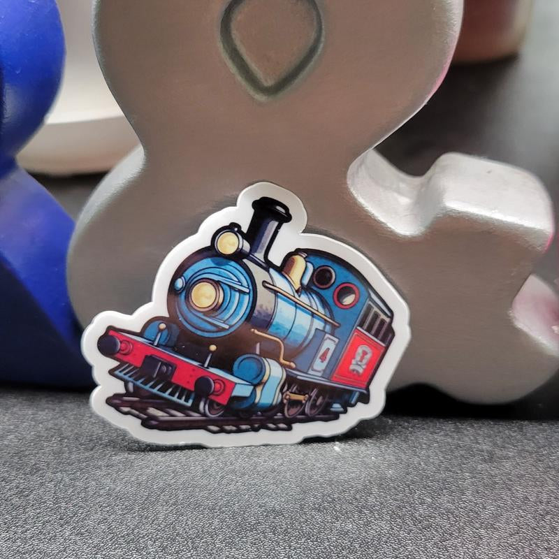 Lifetime-Lasting Vinyl Stickers: Perfect for Train Enthusiasts - Classic Toy Train Designs!