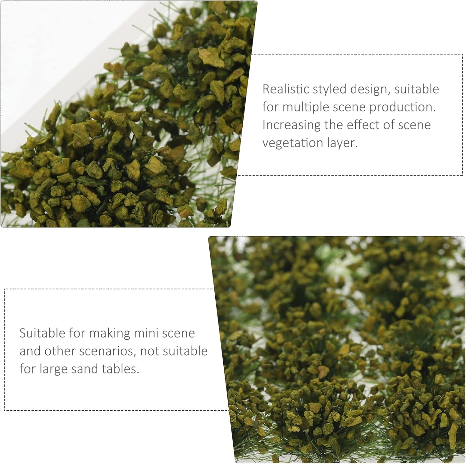 EXCEART Realistic Miniature Shrubs for Stunning Landscape Decor and Sand Table Models