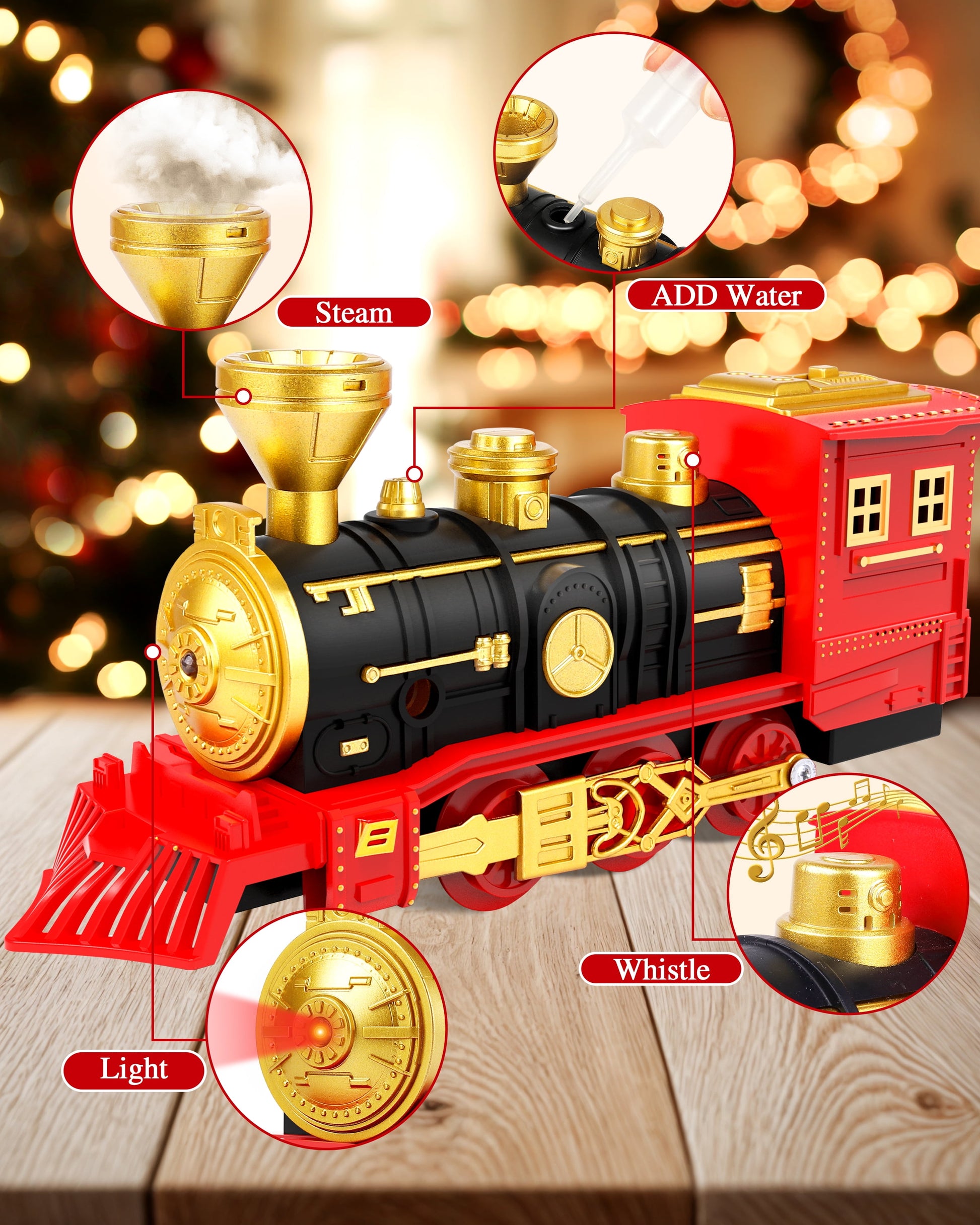 Ultimate Electric Train Toy Set - Engaging Steam Locomotive with Lights, Sounds, and Smoke for Boys Ages 3-8+