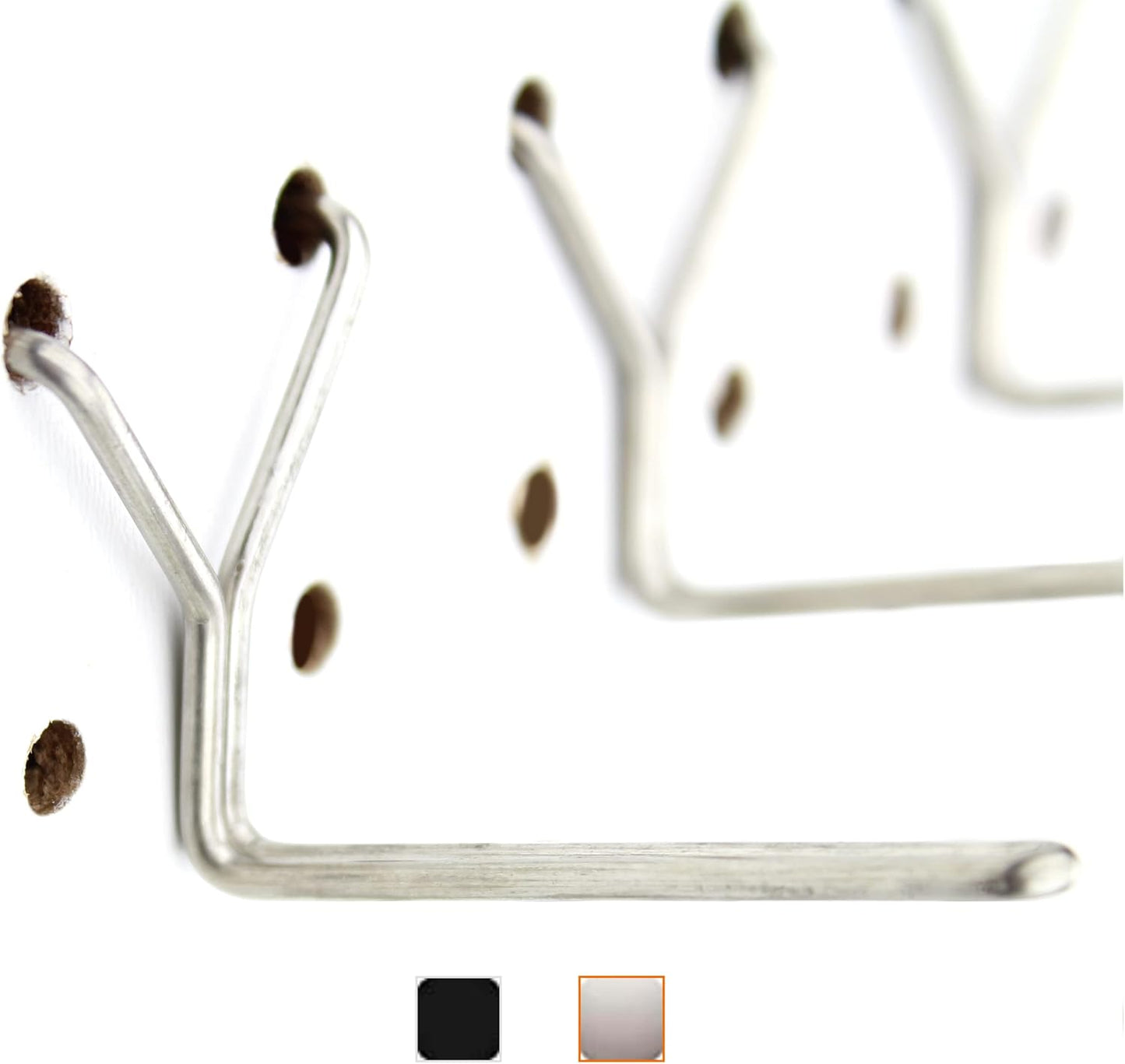 Premium Stainless Steel Pegboard Hooks - 50-Pack, 1-Inch L Design for Optimal Tool, Craft, Kitchen, and Retail Display Organization