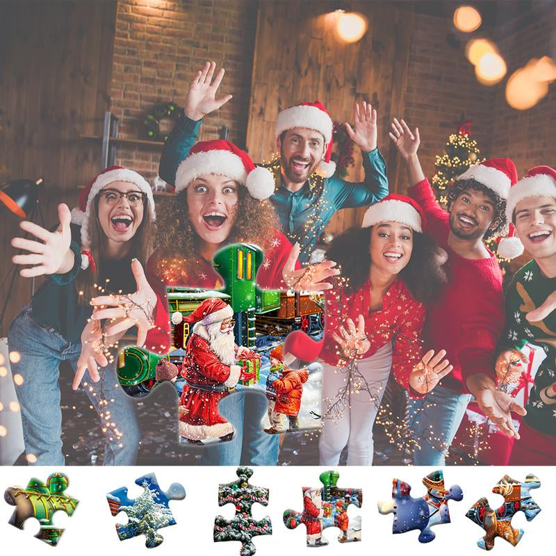 Huadada 1000-Piece Merry Christmas Jigsaw Puzzle for Adults - Perfect Family Reunion Game and Holiday Gift