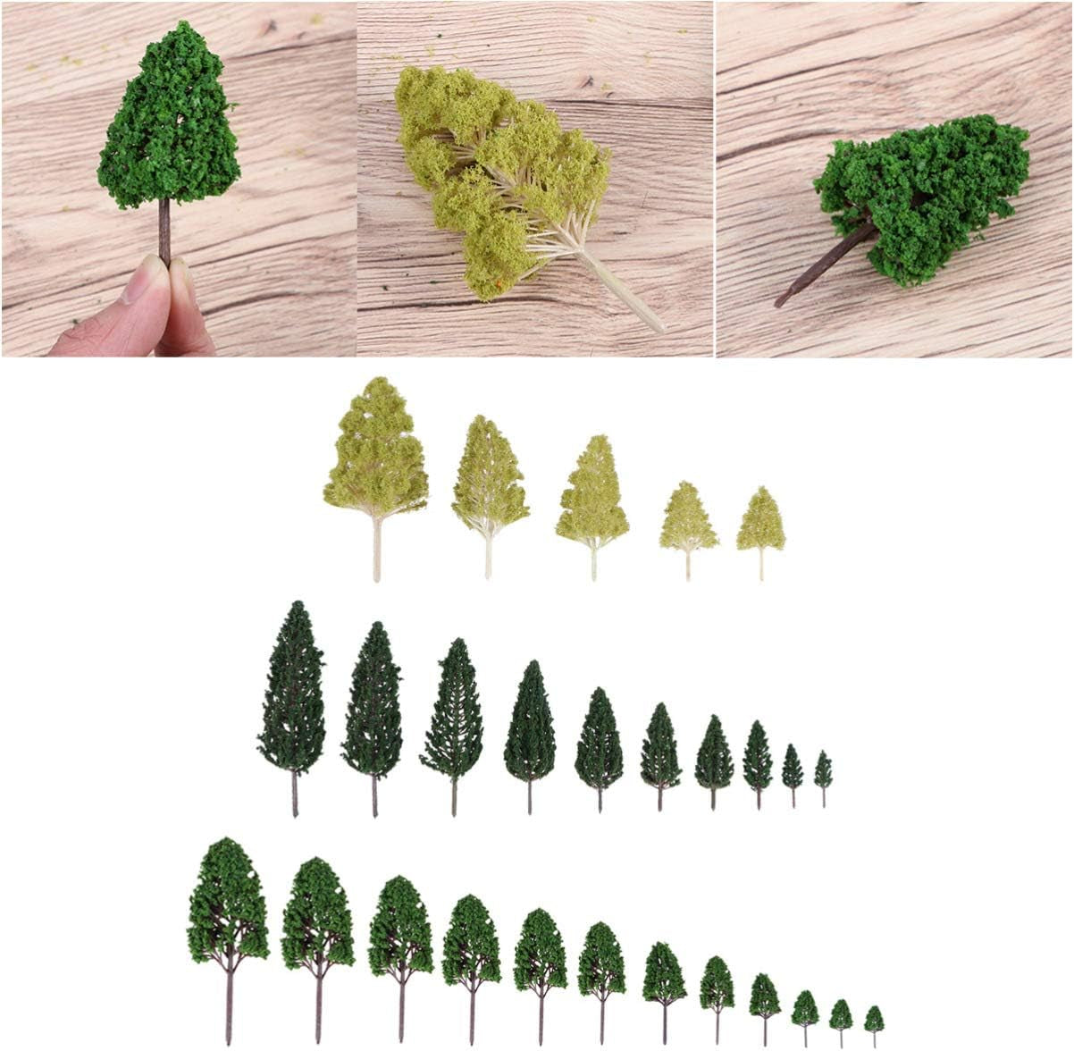 27-Piece BESPORTBLE Model Trees Set for Stunning Train Scenery and Architectural Landscapes