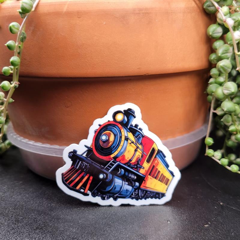 Lifetime-Lasting Vinyl Stickers: Perfect for Train Enthusiasts - Classic Toy Train Designs!