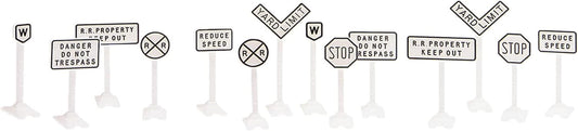 Authentic Lionel Classic Railroad Signs for Model Train Enthusiasts