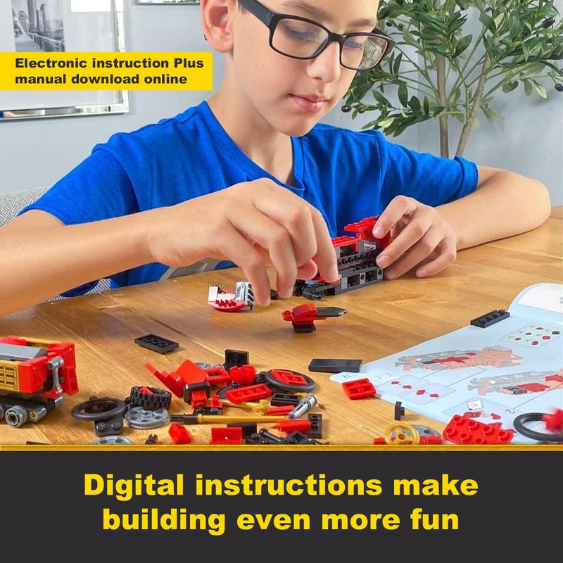 Educiro 3 in 1 Train Motorcycle Tractor Building Kit STEM Creative Toys Gifts for Kids Building Toys