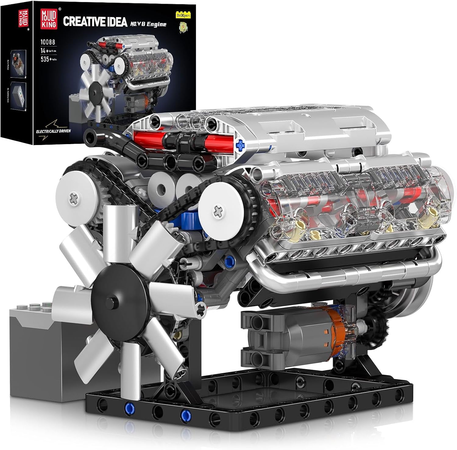V8 Engine Model Kit - 535-Piece DIY Engineering Set