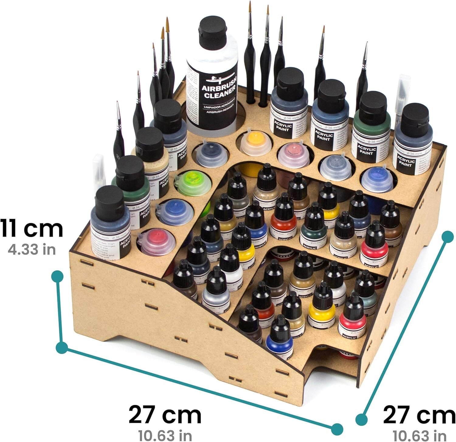 Vallejo Paint Rack - Premium Organizer for Model Paints and Hobby Crafts