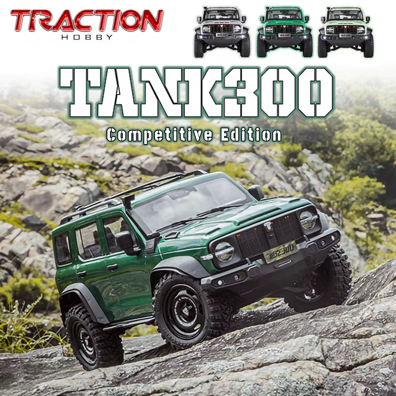 TRACTION HOBBY TANK300 Competitive Edition RTR 1/8 RC Crawler - The Ultimate Electric Remote Control Adventure for All Ages!