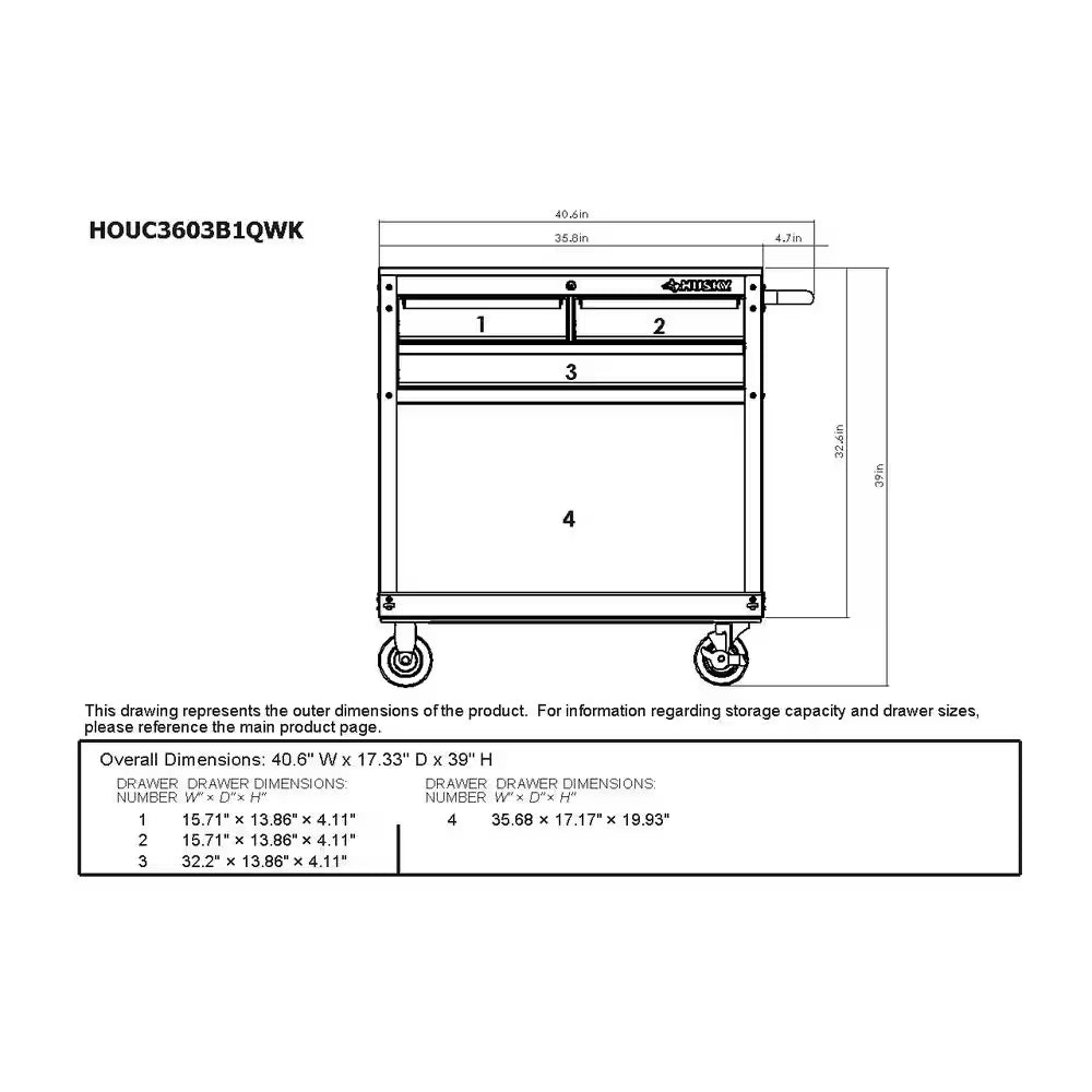 Premium 36-Inch Stainless Steel Utility Cart for Optimal Tool Organization