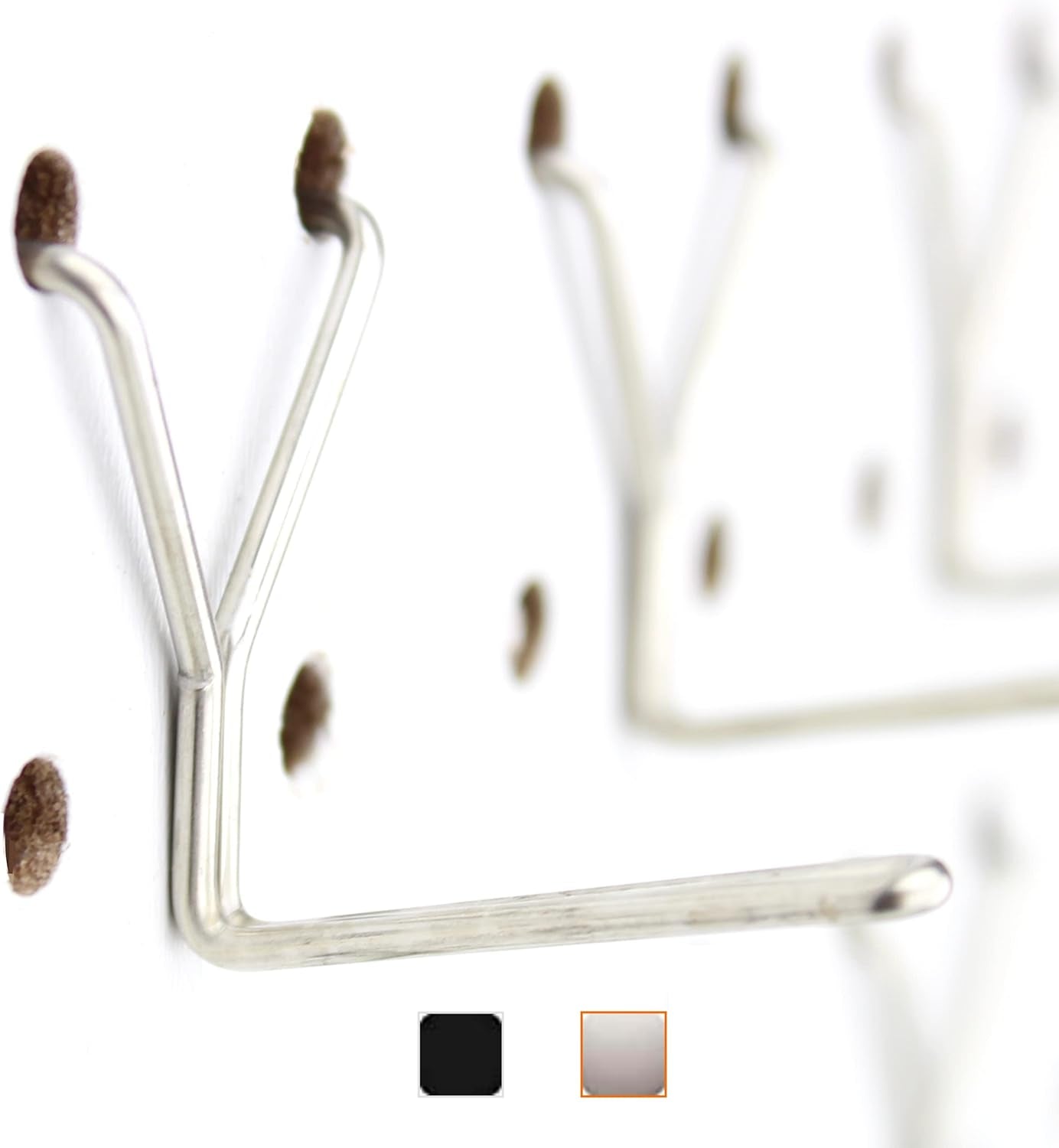 Premium Stainless Steel Pegboard Hooks - 50-Pack, 1-Inch L Design for Optimal Tool, Craft, Kitchen, and Retail Display Organization