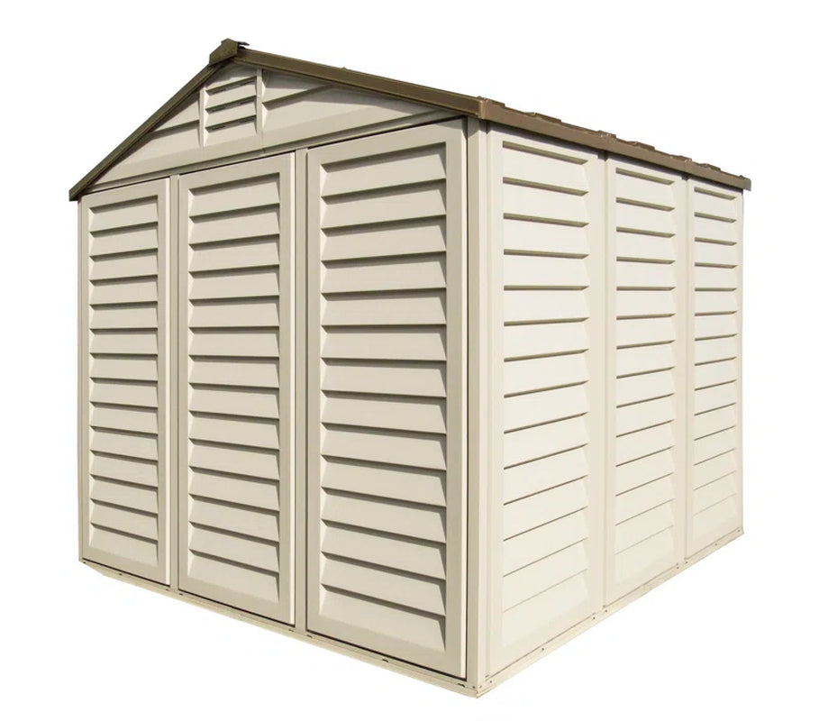 Woodbridge 10.5 Ft. W x 8 Ft. D Heavy-Duty Plastic Storage Shed for Outdoor Use