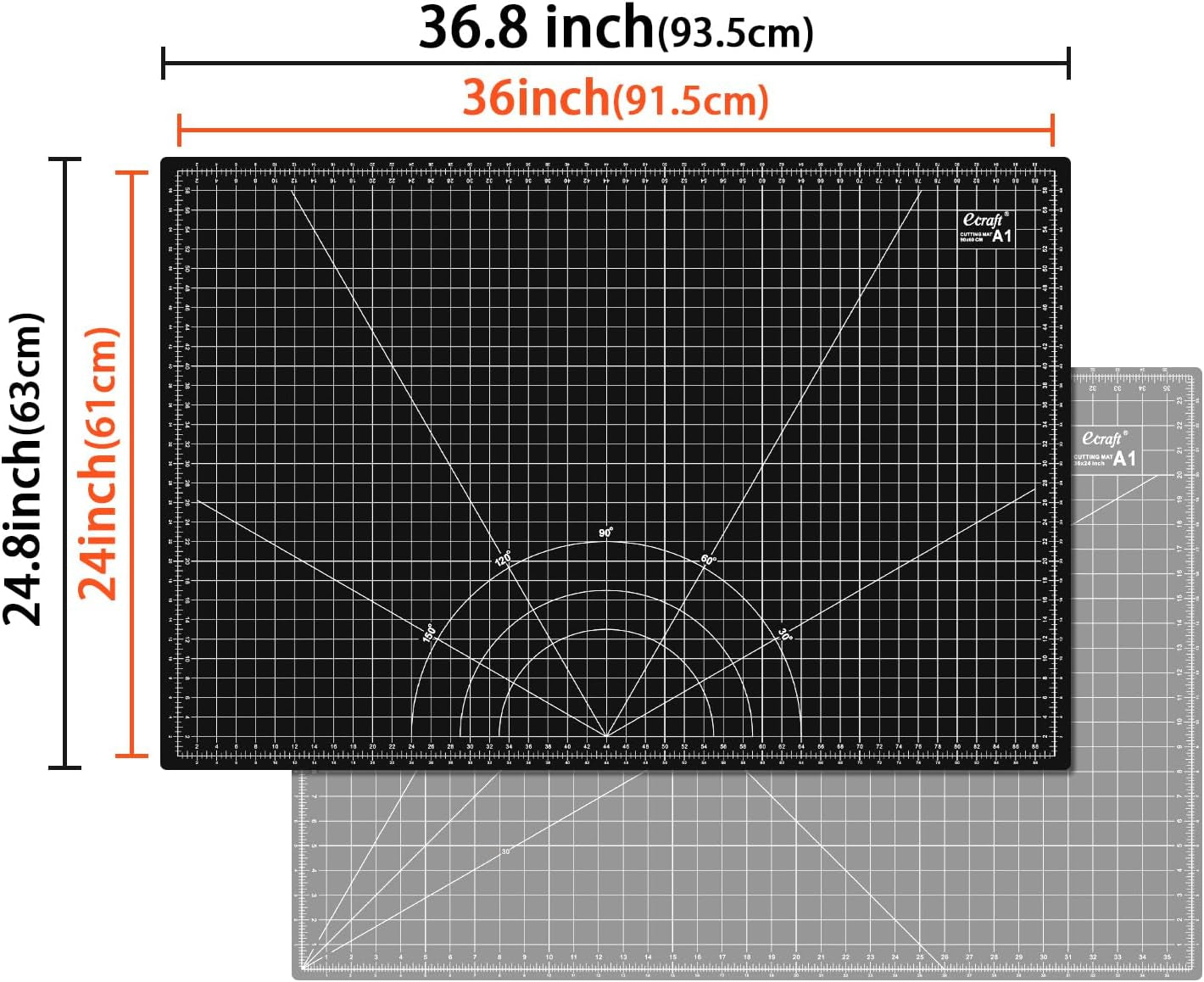 Premium Double-Sided Self-Healing Cutting Mat - 24" x 36" - 5-Ply A1 Crafting Essential