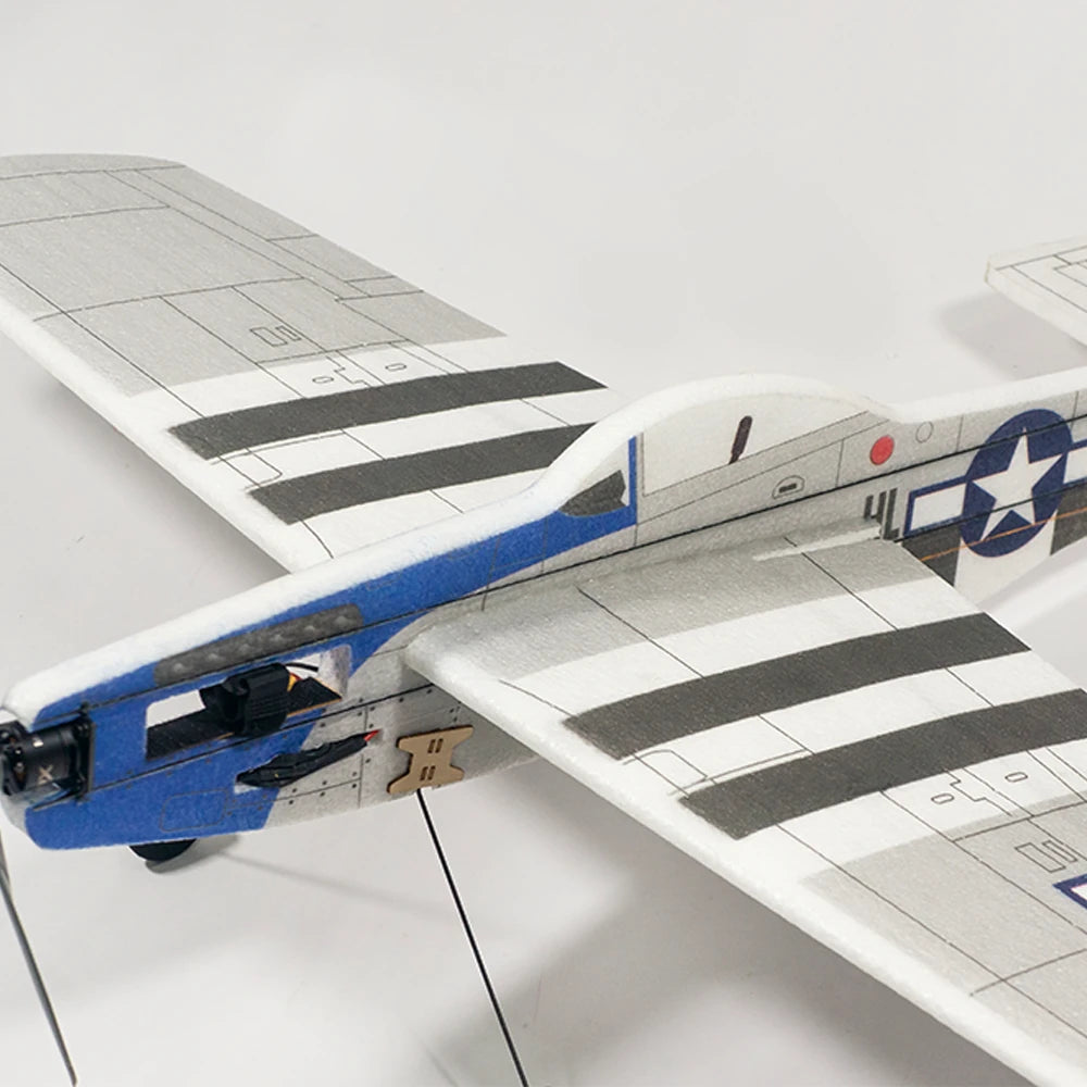 Dancing Wing E45 P-51 1000mm EPP RC Fighter Airplane Kit - Complete with Motor, Props, Servo & ESC Power Combo