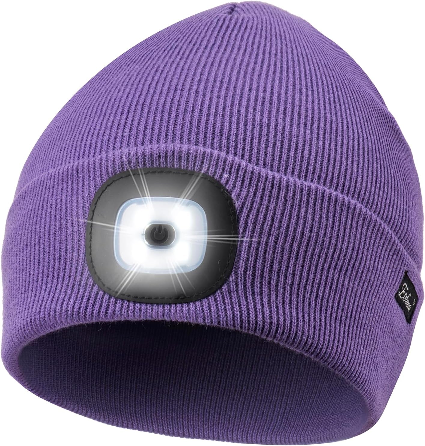 Etsfmoa Unisex USB Rechargeable Beanie with Light - Ideal Gift for Men, Dads, and Fathers