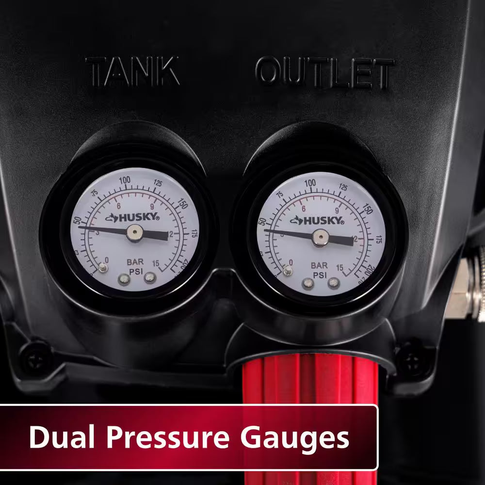 Compact 3-Gallon 120 PSI Oil-Free Hotdog Air Compressor with Foldable Handle and Quick Coupler