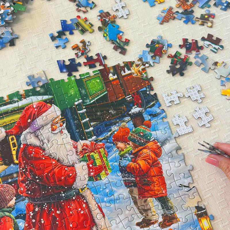 Huadada 1000-Piece Merry Christmas Jigsaw Puzzle for Adults - Perfect Family Reunion Game and Holiday Gift