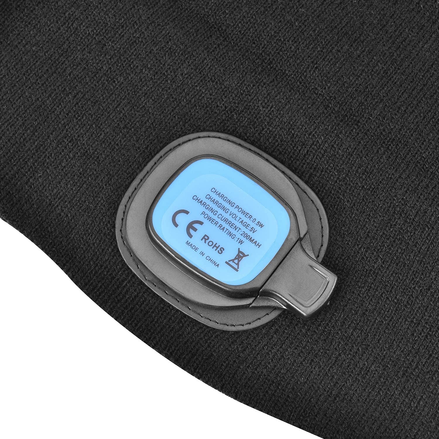 Etsfmoa Unisex USB Rechargeable Beanie with Light - Ideal Gift for Men, Dads, and Fathers