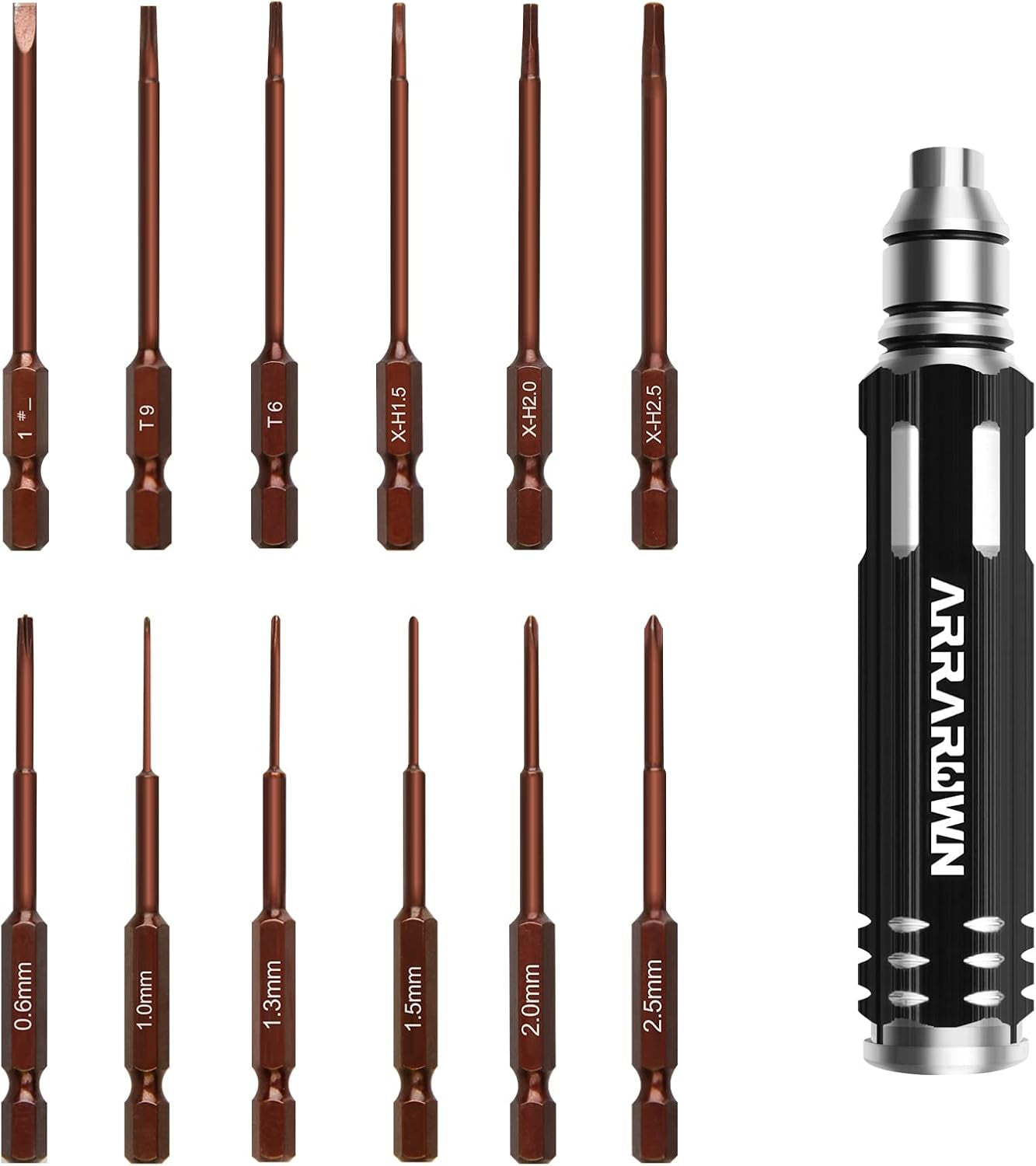Precision 8-Piece Hex Screwdriver Set for RC Vehicles - Compatible with Traxxas and Arrma