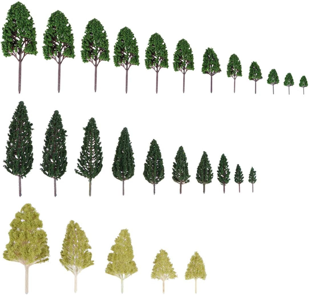 27-Piece BESPORTBLE Model Trees Set for Stunning Train Scenery and Architectural Landscapes