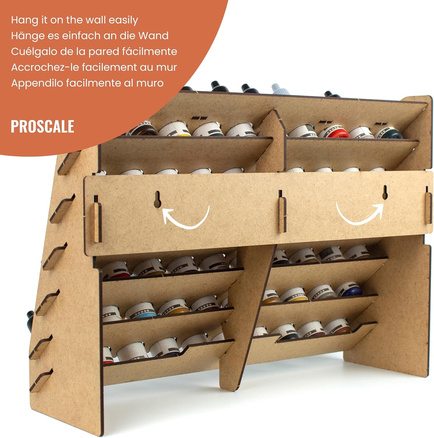 Premium Model Paint Storage Rack - Ideal for Vallejo, Tamiya, and Army Craft Supplies