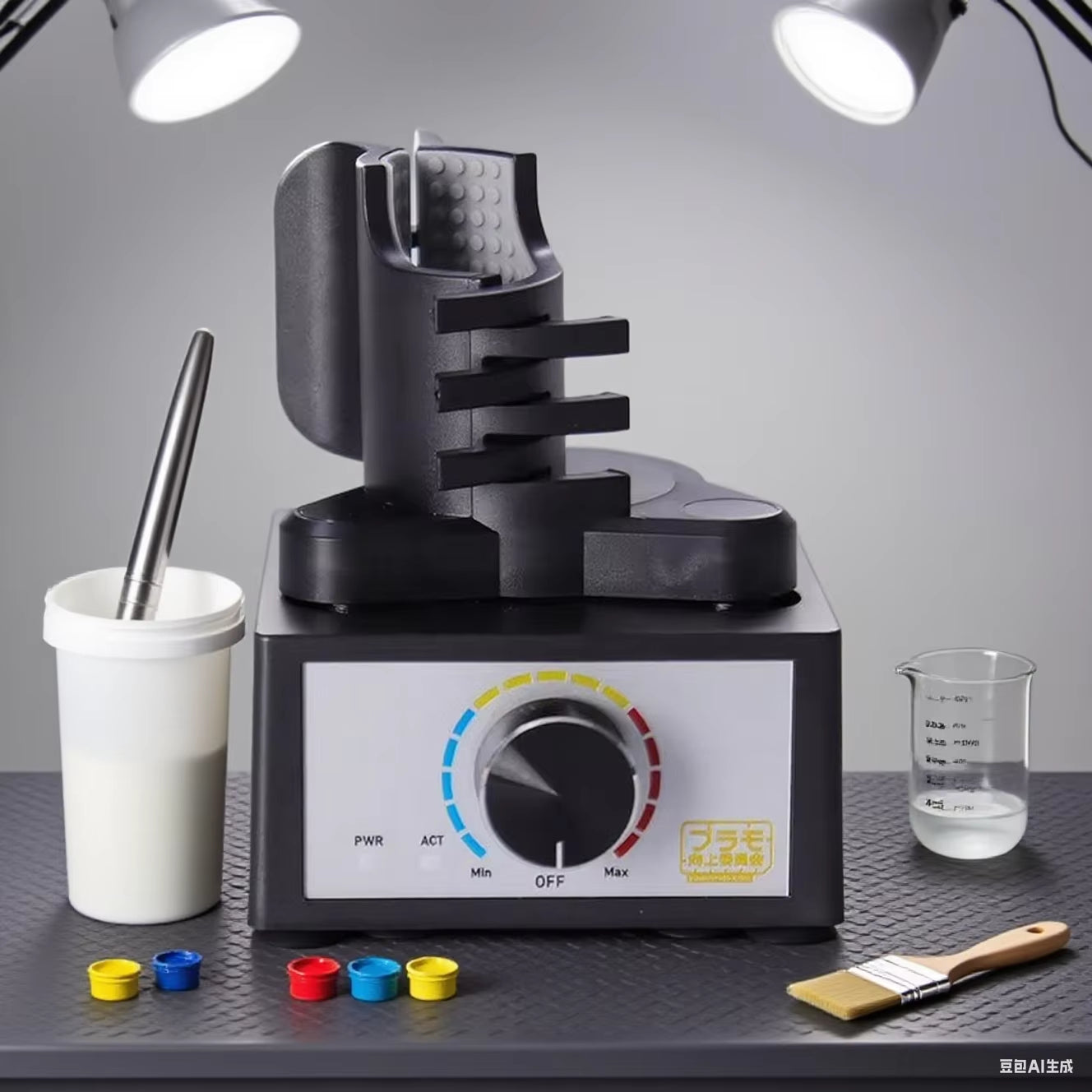 Mini Benchtop Vortex Mixer with Adjustable Speed for Paint Stirring and Model Making - PMKJ020